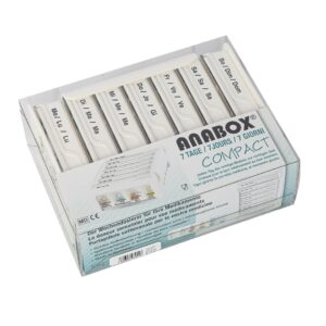 ANABOX Medidispenser compact 7Tage weiss 4 F D/F/I