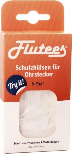 FLUTEES Schutzhülsen für Ohrstecker         5 Paar