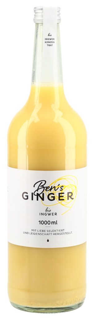 BEN'S GINGER Ingwerkonzentrat Bio       Fl 1000 ml