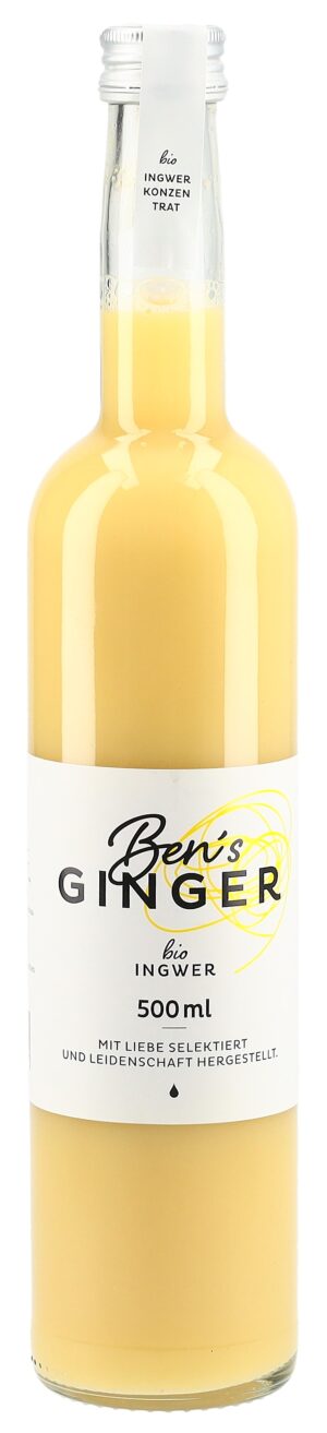 BEN'S GINGER Ingwerkonzentrat Bio        Fl 500 ml