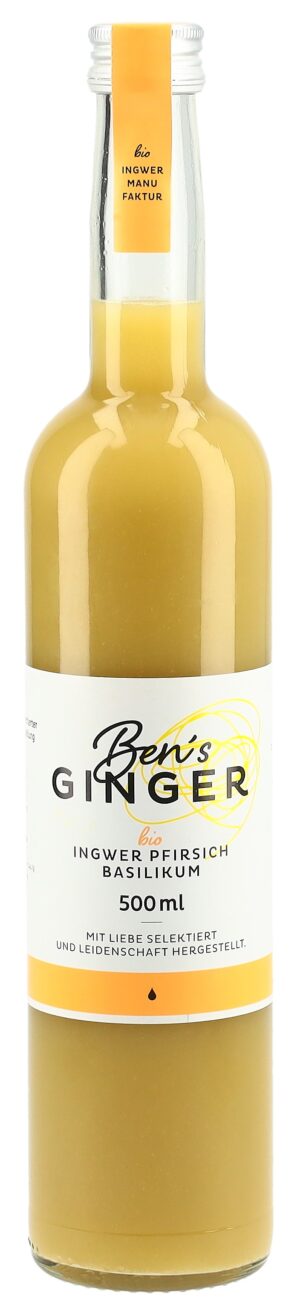 BEN'S GINGER Ingw-Pfirsi-Basilikumkonz BiFl 500 ml