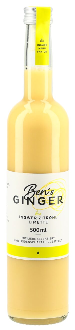 BEN'S GINGER Ingw-Zitr-Lim Konz oZ Bio   Fl 500 ml