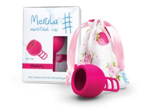 MERULA Menstruationstasse 38ml strawberry
