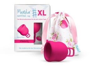 MERULA Menstruationstasse 50ml strawberry