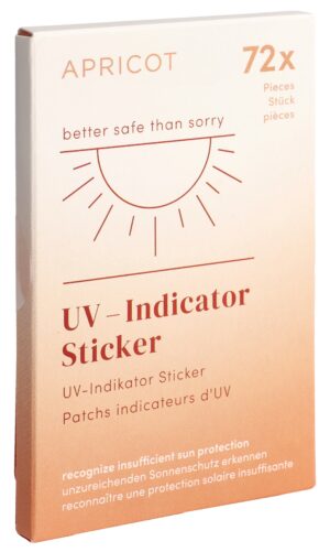 APRICOT UV-Indikat Stickers Vorsicht Nachsi 72 Stk
