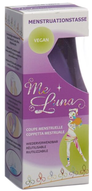 ME LUNA Menstruationstasse Classic L Kugel Violett