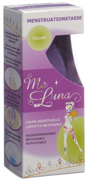 ME LUNA Menstruationstasse Classic L Ring Violett