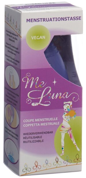 ME LUNA Menstruationstasse Sport M Blau-Violett