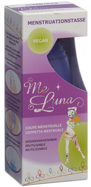ME LUNA Menstruationstasse Sport L Blau-Violett
