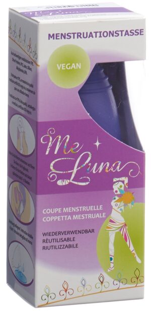 ME LUNA Menstruationstasse Sport XL Blau-Violett