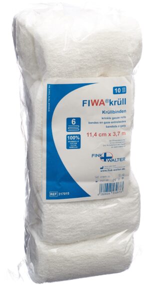 FIWA Krüllbinde 11.4cmx3.7m unsteril        10 Stk