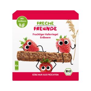 FRECHE FREUNDE Haferriegel Erdbeere 6 x 30 g