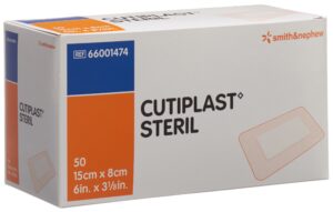 CUTIPLAST STERIL Wundverb 15cmx8cm weiss    50 Stk