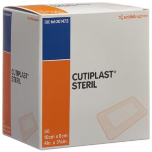 CUTIPLAST STERIL Wundverb 10cmx8cm weiss    50 Stk