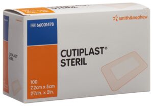 CUTIPLAST STERIL Wundverb 7.2cmx5cm weiss  100 Stk