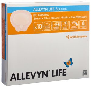 ALLEVYN LIFE SACRUM Sil-Schaumv 21.6x23cm 10 Stk