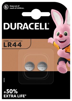 DURACELL Batt für Uhr+Rechner LR44 1.5VBlist 2 Stk