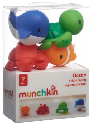 MUNCHKIN Spritztiere zum Baden 9M+ Ocean     4 Stk