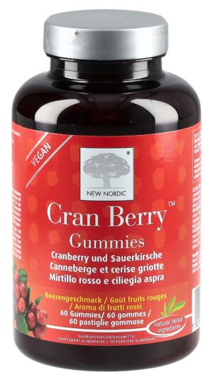 NEW NORDIC Cran Berry Gummies            Ds 60 Stk