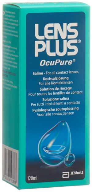 LENS PLUS OcuPure Kochsalzlösung         Fl 120 ml
