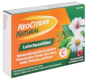 NEOCITRAN Natural Lutschpastillen     Blist 16 Stk