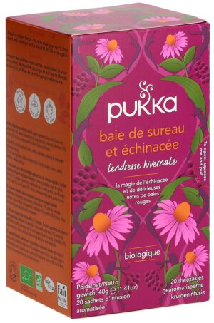 PUKKA Baie de Sureau&Échinacée Tee Bio  Btl 20 Stk