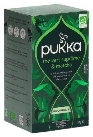 PUKKA Thé Vert Matcha Suprême Tee Bio   Btl 20 Stk