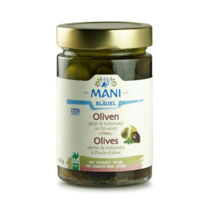 MANI Gruene&Kalamata Oliven Rohkost Nat Bio 280 g