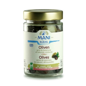 MANI Gruene&Kalamata Olive entker Roh Bio 175 g