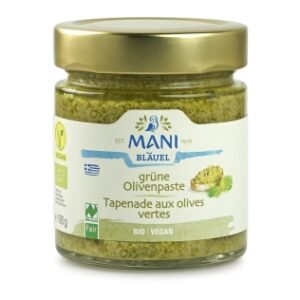 MANI Gruene Olivenpaste Naturland Bio 180 g