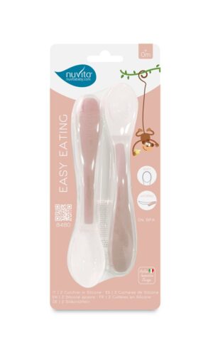 NUVITA Silikonloeffel pink 2 Stk