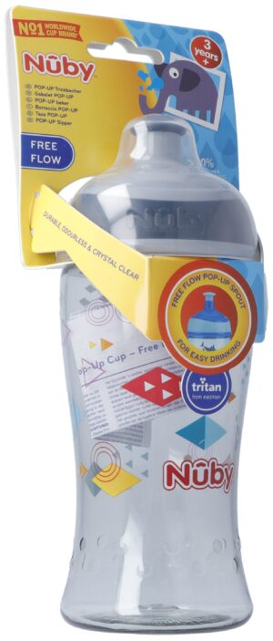 NUBY Pop-Up Becher aus TRITAN m Sportverschl