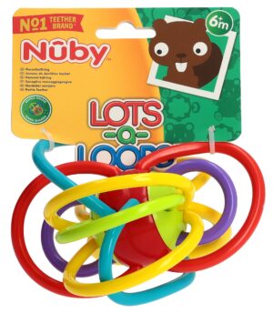 NUBY Lots a Loops Rasselbeissring 6M+