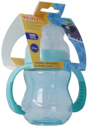 NUBY Weithals-Trinklernfla TRITAN 240ml Schnabelsa