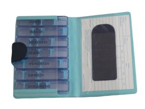 MEDIDOS Soft touch Medi Box marine/himmelbl engl