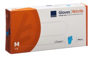 ABENA Cla Nitrilhan M 240mm puderf unst bl 100 Stk
