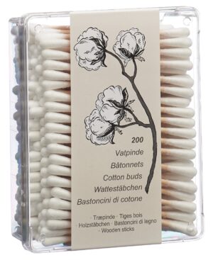 DANSU Wattestäbchen 80x2.5mm Holz          200 Stk