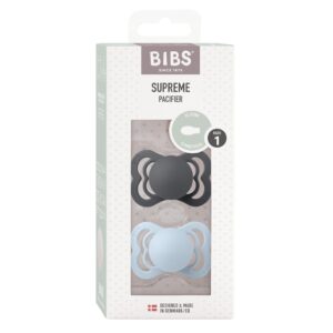 BIBS Silicone Symmetrical 0-6m iron baby bl 2 Stk