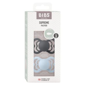 BIBS Silicone Symmetrical 6-12m iron baby bl 2 Stk