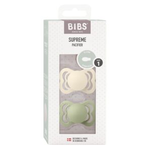 BIBS Supreme Silic Symm 0-6m ivory sage 2 Stk