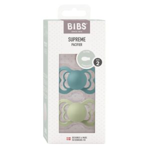 BIBS Supreme Silic Symm 6-12m isl sea sage   2 Stk