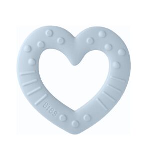 BIBS Baby Bitie Heart baby blue