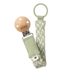 BIBS Nuggi Clip braided sage/ivory