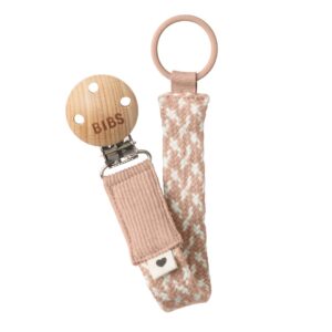 BIBS Nuggi Clip braided blush/ivory