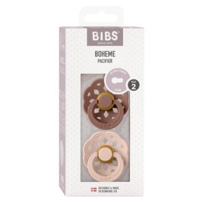 BIBS Boheme 6-12M Lat Ro Woodch Blush 2 Stk