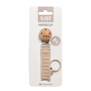 BIBS Nuggi Clip knitted ivory