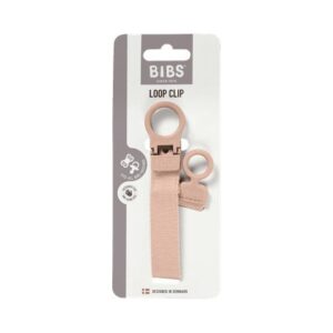 BIBS Pacifier Clip Loop blush