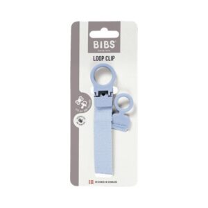 BIBS Pacifier Clip Loop Dusty blue