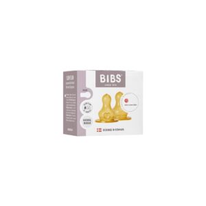 BIBS Bottle Nipple Latex Slow Flow 2 Stk