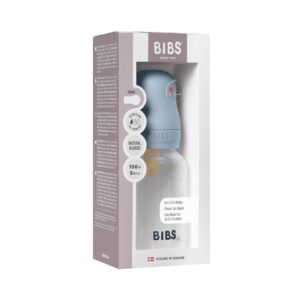 BIBS Baby Bottle Anti Col 150ml Lat Slow Flow blue
